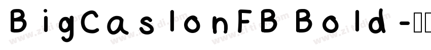 BigCaslonFB Bold字体转换
